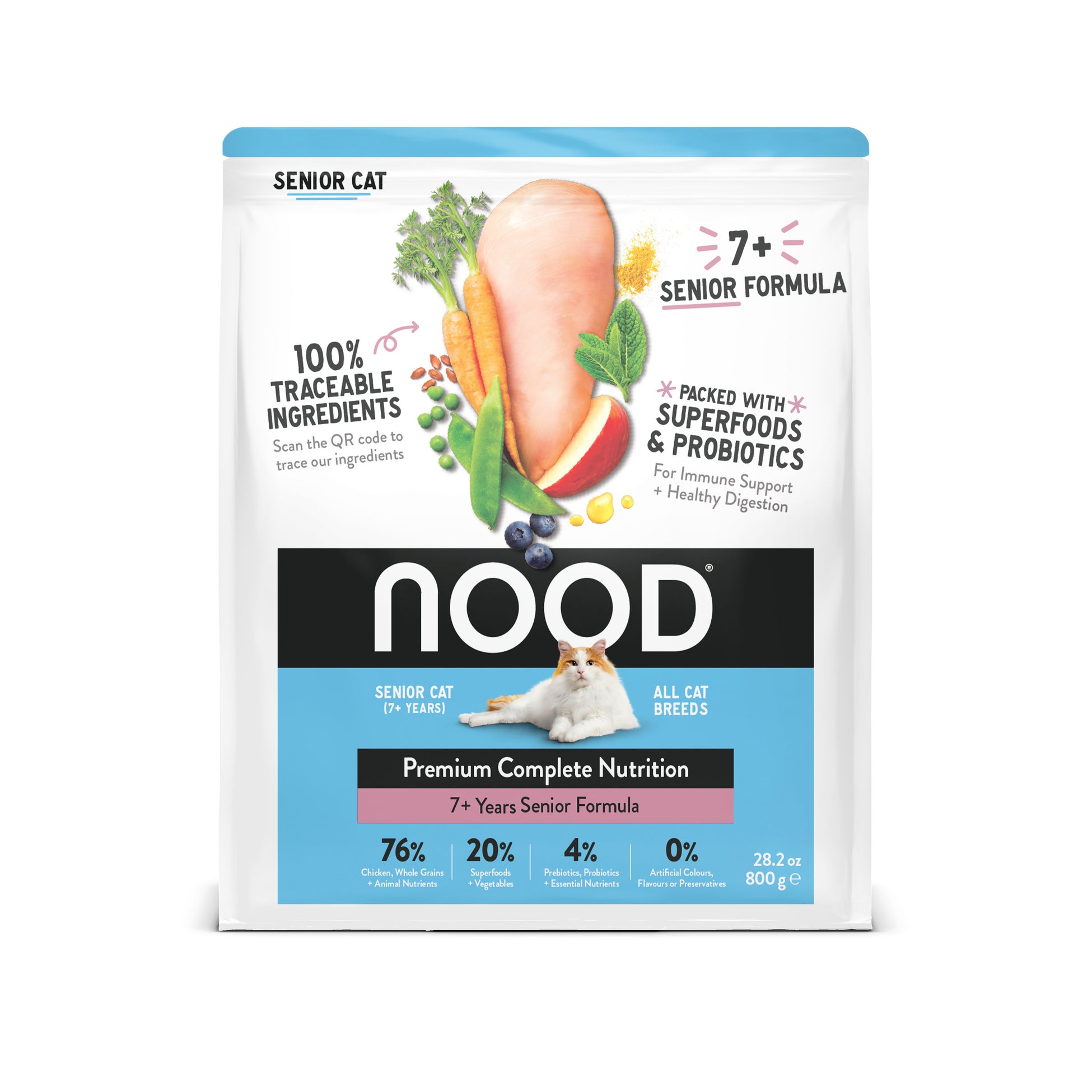 NOOD Premium Senior Cat Food Chicken with Vegetables